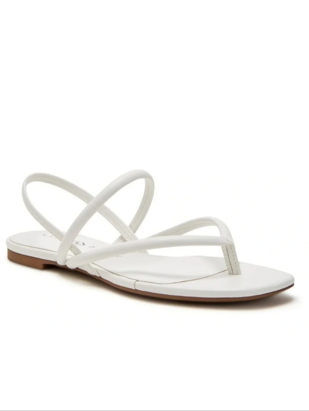 NEVER WORN Katy Perry The Claire White Slingback Sandal Flats